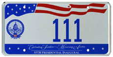 2005 Inaugural plate no. 111
