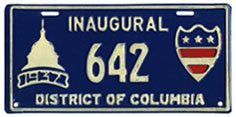 1937 Presidential Inauguration plate no. 642: click to enlarge