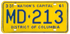 1960 Medical Doctor plate no. MD-213