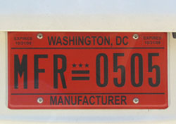 2008-09 Manufacturer plate no. MFR-0505
