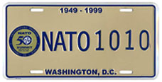NATO Summit vehicle plate no. 1010
