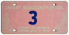 1966 Cherry Blossom Festival plate no. 3