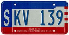 c.1984 OFM Diplomatic Staff license plate (assigned to the Saudi Arabia embassy)