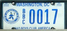 Bad Boys Club organizational plate no. BBC 0017