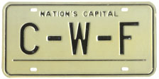 1964 base Personalized plate no. C-W-F