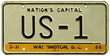 1965 Personalized plate no. US-1