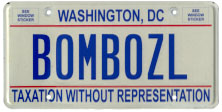 2000 base (flat style) Personalized plate no. BOMBOZL