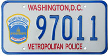 current Police Dept. plate no. 97011