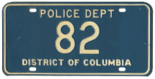 Police Dept. plate no. 82