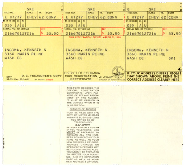 1969 (exp. 3-31-70) registration renewal application form