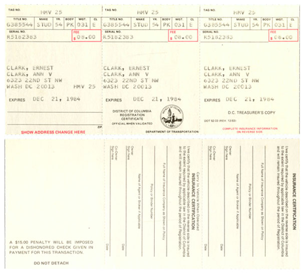 1983 (exp. 1984) registration renewal application form
