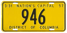 1956 Reserved Passenger plate no. 946