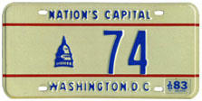 1982 reserved plate no. 74