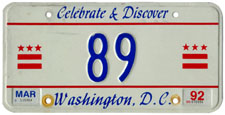 1991 reserved plate no. 89