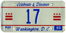 1992 reserved plate no. 17