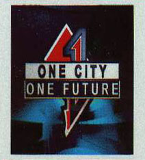 One City, One Future logo from the 2003 Reserved-Number plate