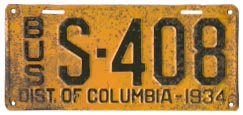 1934 Sightseeing Bus plate no. 408