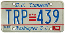1984 base transport plate no. TRP-439