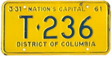 1960 (exp. 3-31-61) Trailer plate no. T-236