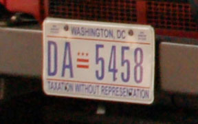 D.C. auto plate number DA-5458