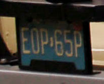 N.J. auto plate number EOP-65P