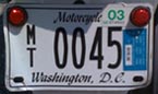 2002 Motorcycle plate no. MT-0045