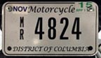 2014 Motorcycle plate no. MR-4824