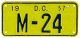 1956 Motorcycle plate no. M-24