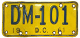 1960 (exp. 3-31-61) motorcycle dealer plate no. DM101