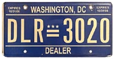 2005 Dealer plate no. 3020