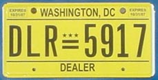 2006 Dealer plate no. 5917