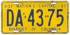 1956 Dealer plate no. AA-43-75