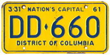 1960 (exp. 3-31-61) Dealer plate no. DD-660