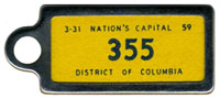 1958 DAV keychain tag