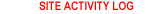navigation bar element linking to site activity log