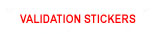 navigation bar element linking to validation stickers page