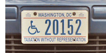 Current style disabled motorist plate