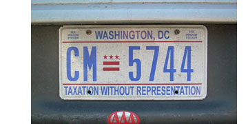 Current style passenger car plate
