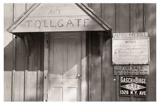 Mayrland toll station, 1912.
