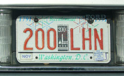 City Bicentrnnial optional plate no. 200-LHN