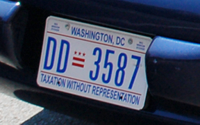 D.C. plate number DD-3587