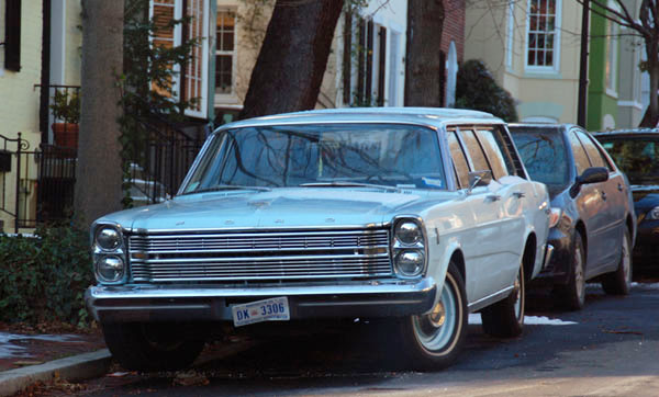 D.C. auto plate no. DK-3306 on a 1965 Ford station wagon