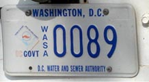 Water and Sewer Authority plate no. 89