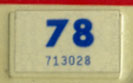 1977 (exp. 3-31-78) sticker, blue on white
