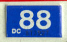 1987 (expires 1988) sticker, white on blue