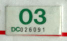 2002 (expires 2003) sticker, green on white
