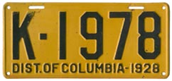 1928 Passenger plate no. K-1978