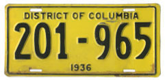 1936 plate no. 201-965