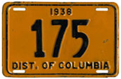 1938 Passenger plate no. 175