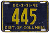 1941 plate no. 445